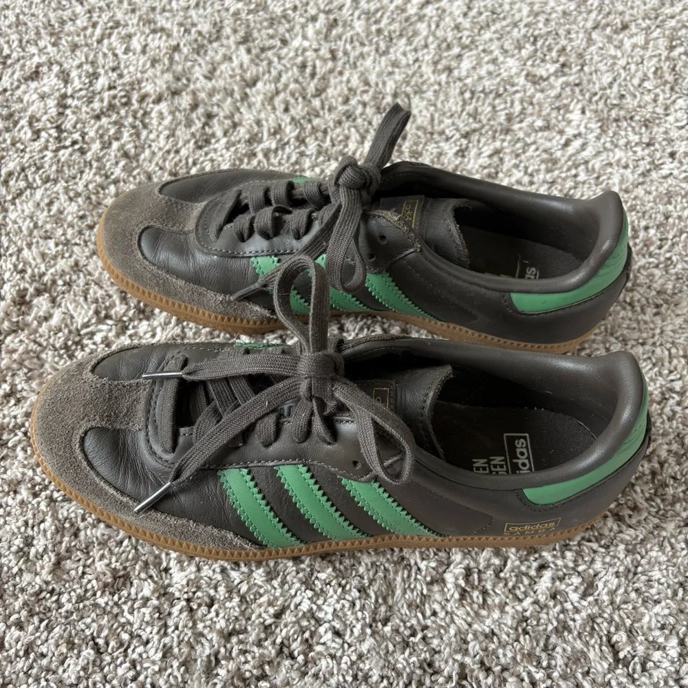 Adidas Samba Men's OG Shadow Olive Green Sneakers Size M6/W7.5
